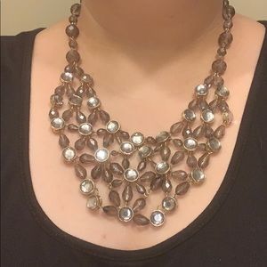 Gold and black translucent necklace